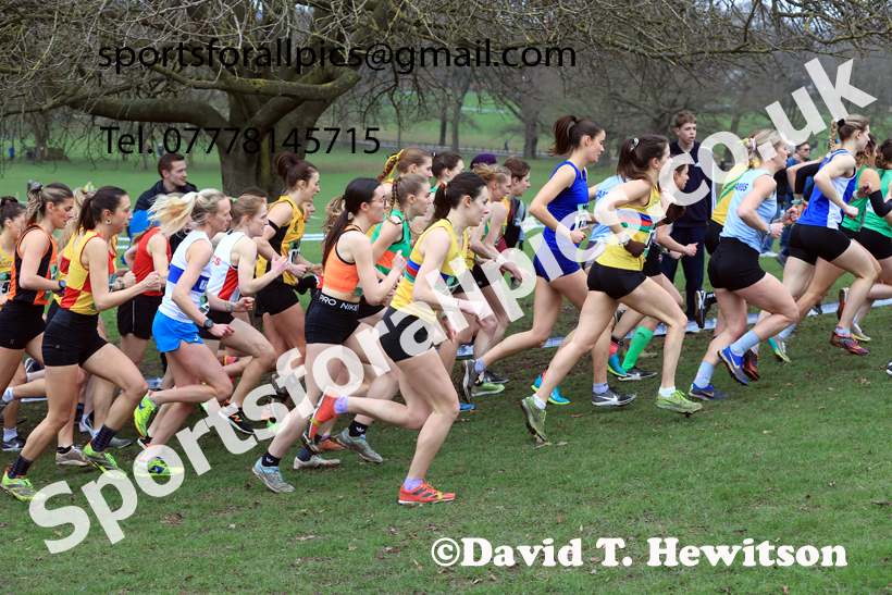 Senior Womens 2026 UK CAU Inter Counties Cross Country, Wollaton Park, Nottingham. Photo: David T. Hewitson/Sports for All Pics